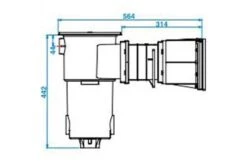 BWT Skimmer Hoge Waterlijn | Lichtblauw 9 BWT Skimmer Hoge Waterlijn | Lichtblauw -Bestway Winkel aquareva skimmer hoge waterlijn afmetingen 1 aangepast