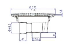 BWT Bodemput | Wit 8 BWT Bodemput | Wit -Bestway Winkel aquareva bodemput afmetingen 1