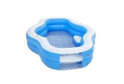 Bestway Splashview Opblaasbaar Zwembad | 270 X 198 X 51 Cm -Bestway Winkel bestway familiebad plusvorm splashview 270 voor aanzicht schuin