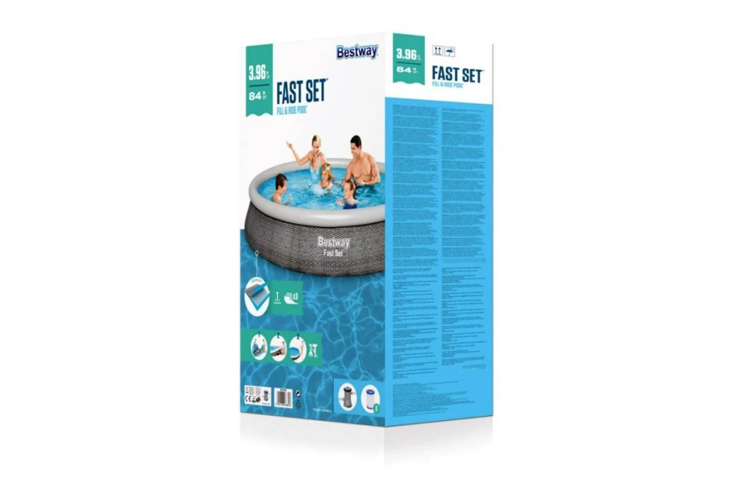 Bestway Fast Set Rotan Zwembad | Ø 396 X 84 Cm 7 Bestway Fast Set Rotan Zwembad | Ø 396 X 84 Cm - Afbeelding 5