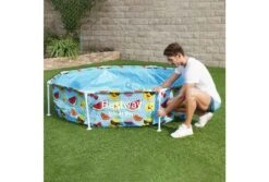 Bestway Steel Pro Zwembad Met Zonnescherm | Ø 244 X 51 Cm 8 Bestway Steel Pro Zwembad Met Zonnescherm | Ø 244 X 51 Cm -Bestway Winkel bestway opzet zwembad 244 met zonnescherm installatie