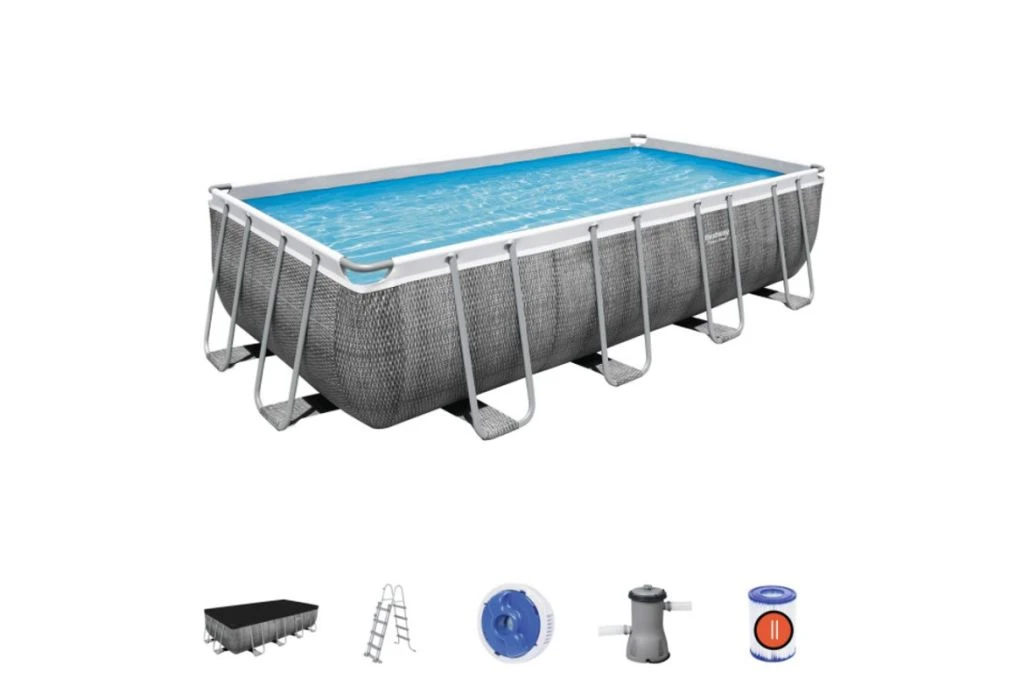 Bestway Power Steel Rotan Zwembad | 488 X 244 X 122 Cm 4 Bestway Power Steel Rotan Zwembad | 488 X 244 X 122 Cm - Afbeelding 2
