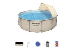 Bestway Power Steel Rotan Zwembad | Ø 396 X 107 Cm -Bestway Winkel bestway power steel rotan zwembad 396 x 107 cm 3