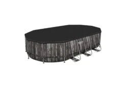 Bestway Power Steel Wood Zwembad | 610 X 366 X 122 Cm -Bestway Winkel bestway power steel rotan zwembad 610 x 366 x 122 cover