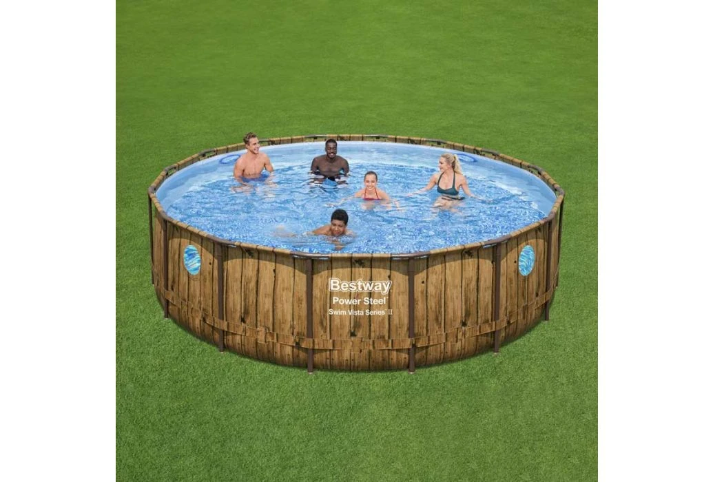 Bestway Power Steel Swim Vista Zwembad | Ø 488 X 122 Cm 4 Bestway Power Steel Swim Vista Zwembad | Ø 488 X 122 Cm - Afbeelding 2