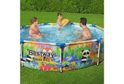 Bestway Steel Pro Dieren Zwembad | Ø 274 Cm X 66 Cm 7 Bestway Steel Pro Dieren Zwembad | Ø 274 Cm X 66 Cm -Bestway Winkel bestway steel pro dieren in gebruik