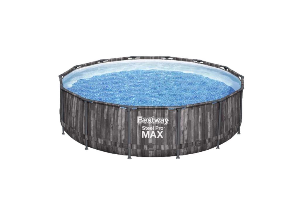 Bestway Steel Pro Max Wood Zwembad | Ø 427 X 107 Cm 3 Bestway Steel Pro Max Wood Zwembad | Ø 427 X 107 Cm