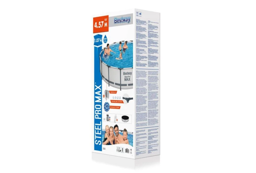 Bestway Steel Pro Max Zwembad | Ø 457 X 107 Cm 6 Bestway Steel Pro Max Zwembad | Ø 457 X 107 Cm - Afbeelding 4
