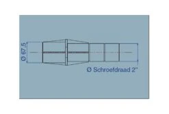 BWT Muurdoorvoer Type 1 7 BWT Muurdoorvoer Type 1 -Bestway Winkel bwt muurdoorvoer wit afmetingen