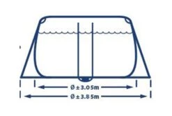 Intex Prism Frame Zwembad | 610 X 305 X 122cm Complete Set -Bestway Winkel intex 610 x 305 x 122cm inhoud breed
