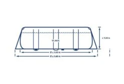 Intex Prism Frame Zwembad | 503 X 274 X 122cm Complete Set -Bestway Winkel intex prism frame zwembad 503 x 274 x 122cm lengte