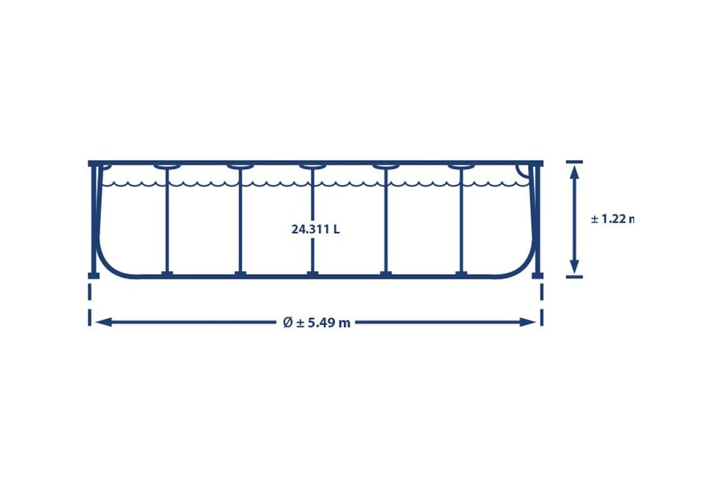 Intex Prism Frame Zwembad | 549 X 122cm Complete Set 4 Intex Prism Frame Zwembad | 549 X 122cm Complete Set - Afbeelding 2