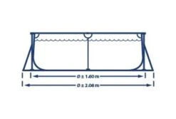 Intex Zwembad Metal Frame | 260 X 160 X 65cm -Bestway Winkel intex zwembad metal frame 260 x 165 x 65cm afmeting
