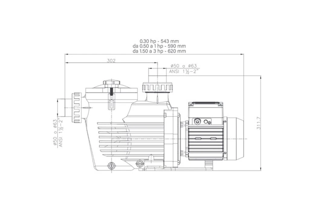 Kripsol KS Evo 75 Zwembadpomp | 11,5 M³/uur 5 Kripsol KS Evo 75 Zwembadpomp | 11,5 M³/uur - Afbeelding 3