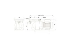 Pentair Superflo VS2 Zwembadpomp -Bestway Winkel pentair superflo technische tekening