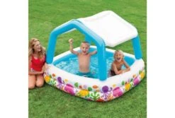 Intex Opblaaszwembad Met Zonnedak | Vissen -Bestway Winkel zwembad zonnedak buiten